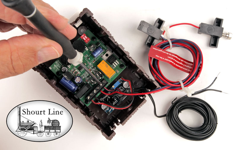 SL8453303 Precision Train Throttle & LED Controller AC,DC or DCC input 10' input, 3" ouput cables +3M pad