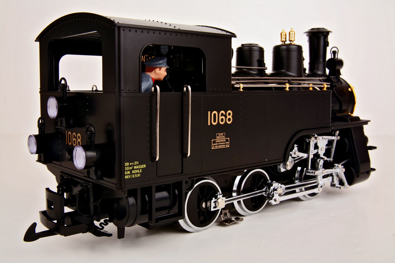 LGB 21471 MTS/DCC SBB-Brunig HG 3/3 Rack Steam Locomotive rear right view