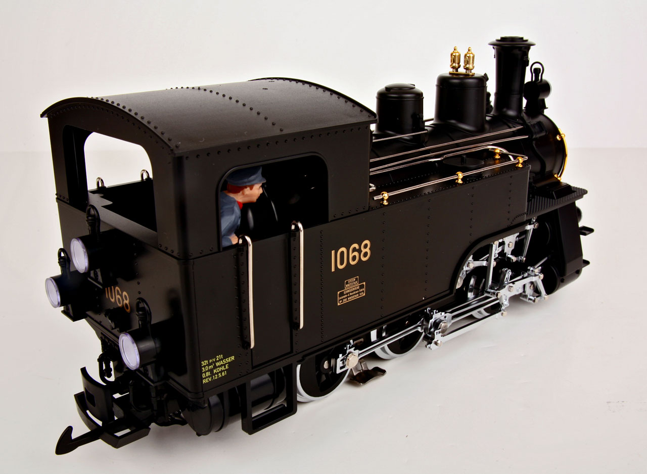 LGB 21471 MTS/DCC SBB-Brunig HG 3/3 Rack Steam Locomotive rear right top view