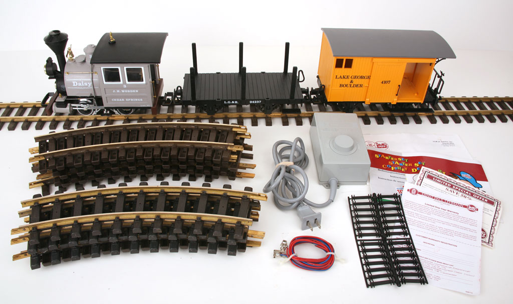 LGB 92780 Porter Steam Loco Starter Set Smoke & Lights